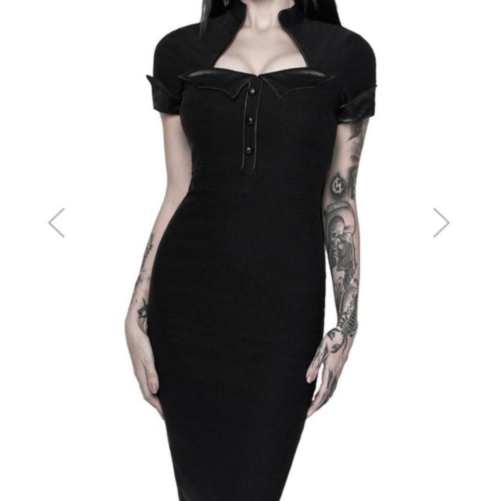 NWT Killstar Ghoul Friend Midi Dress Black XXL